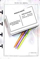 MINUTES BINDER WITH KEY and One MINUTES SHEETS A4 PAD
