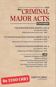 New Criminal Major Acts ( containing BNS 2023, BNSS 2023 and BSA 2023 )