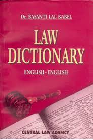 Law Dictionary English to English